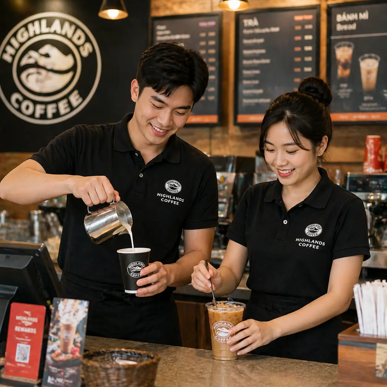 Đồng phục quán cafe
